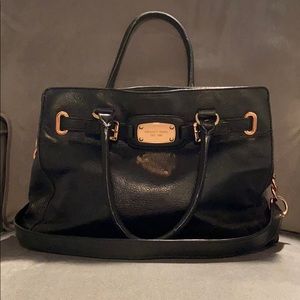 Michael Kors Hamilton Medium East West Black